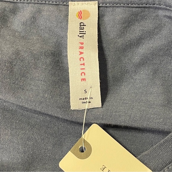 DAILY PRACTICE by ANTHROPOLOGIE Ruched Mini Dress in Muted Periwinkle - Picture 6 of 9